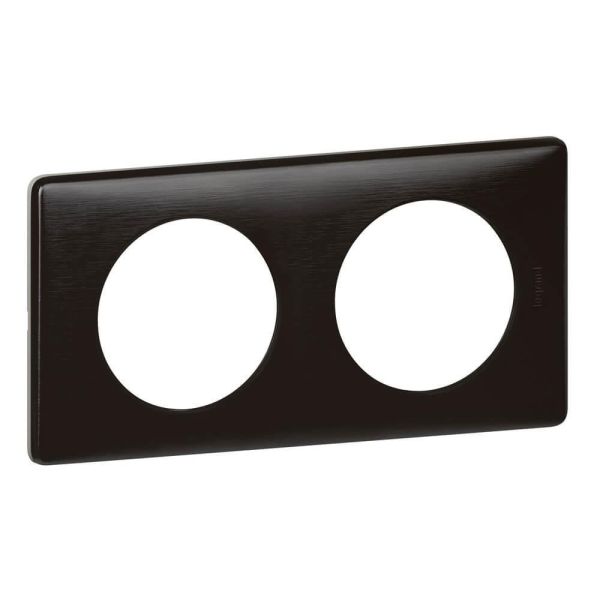 

Legrand Рамка 2-постовая Legrand Celiane карбон 068982, Черный