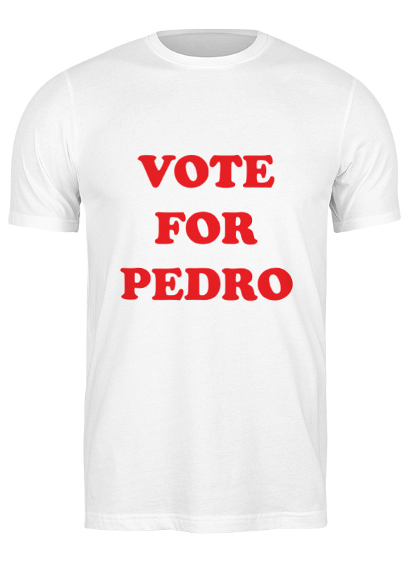 

Футболка мужская Printio Vote for pedro белая S, Белый, Vote for pedro