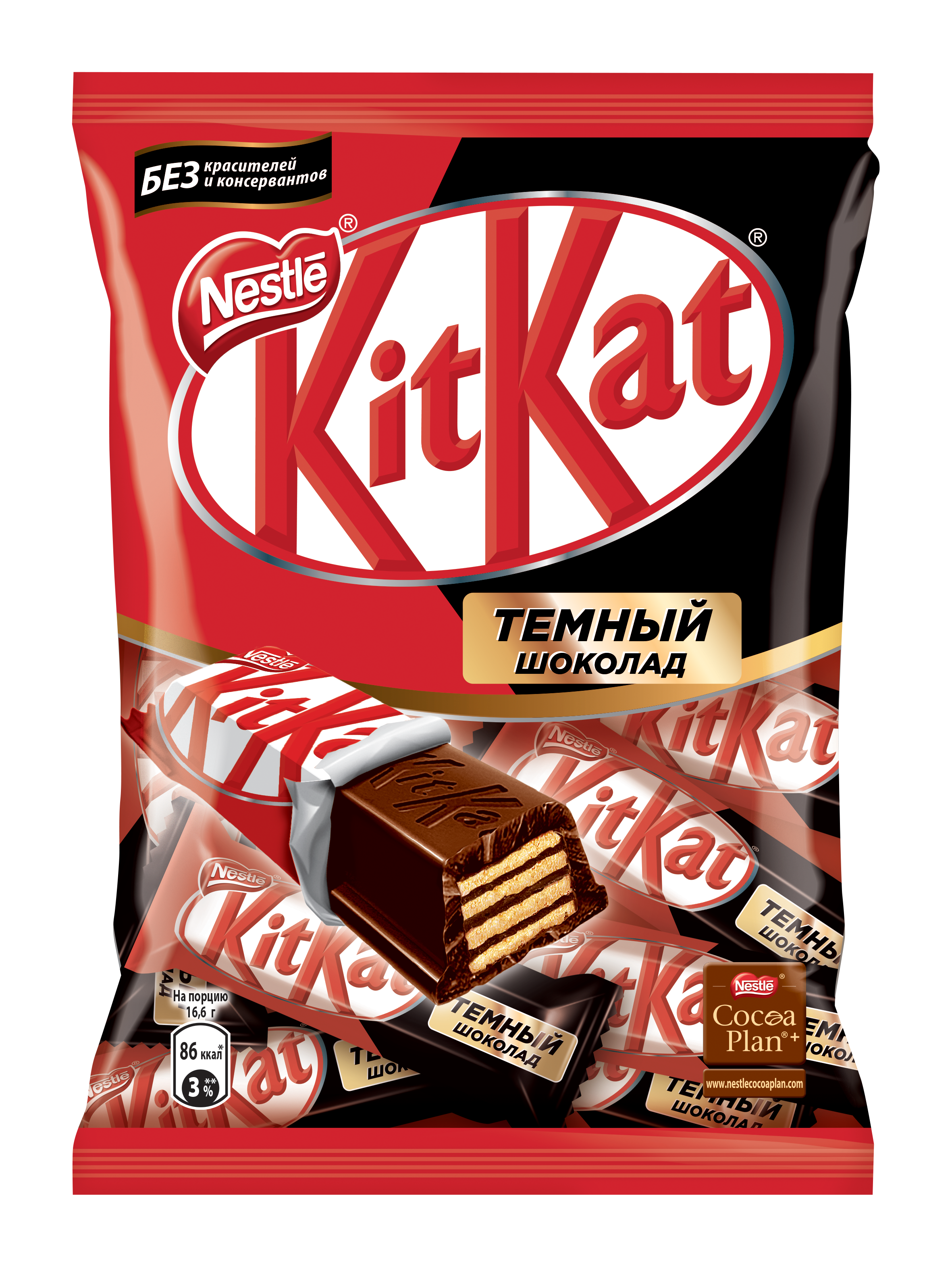 

Темный шоколад Kit Kat dark с хрустящей вафлей 169 г