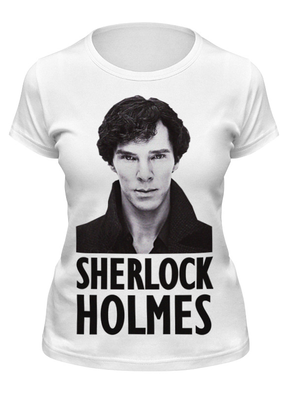

Футболка женская Printio Sherlock holmes белая S, Белый, Sherlock holmes