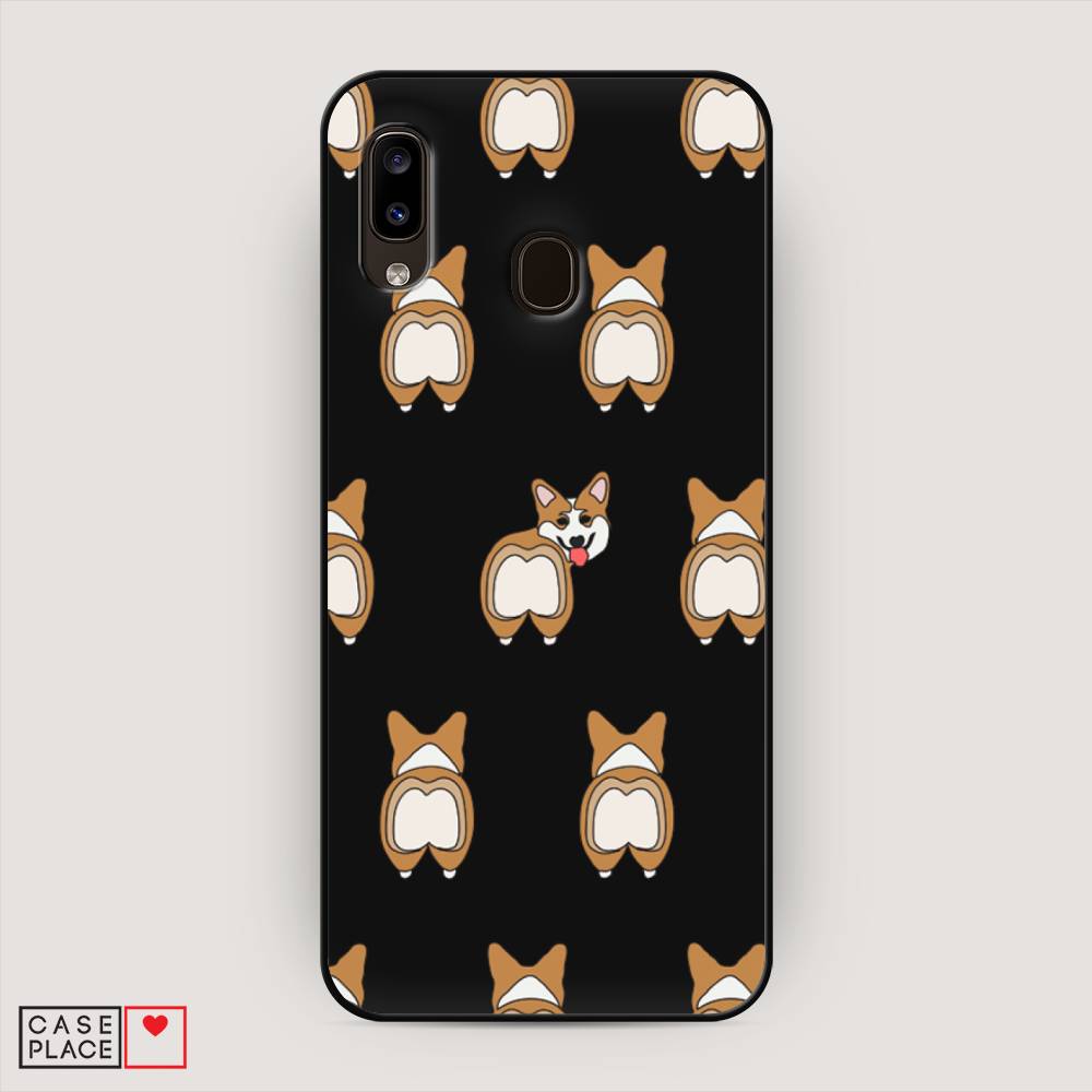 

Чехол Awog на Samsung Galaxy A20/A30 "Милый корги фон", Разноцветный, 27652-1
