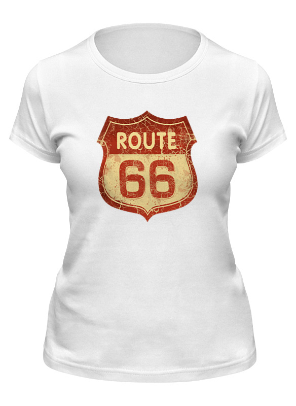 

Футболка женская Printio Route 66 белая S, Белый, Route 66