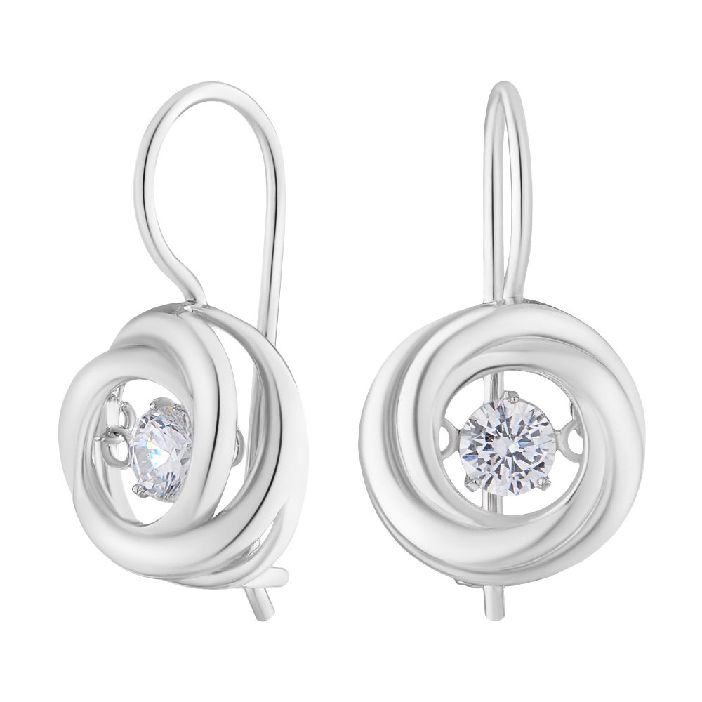 

Серьги из серебра с фианитом ЮВЕЛИР КАРАТ 2129736/9