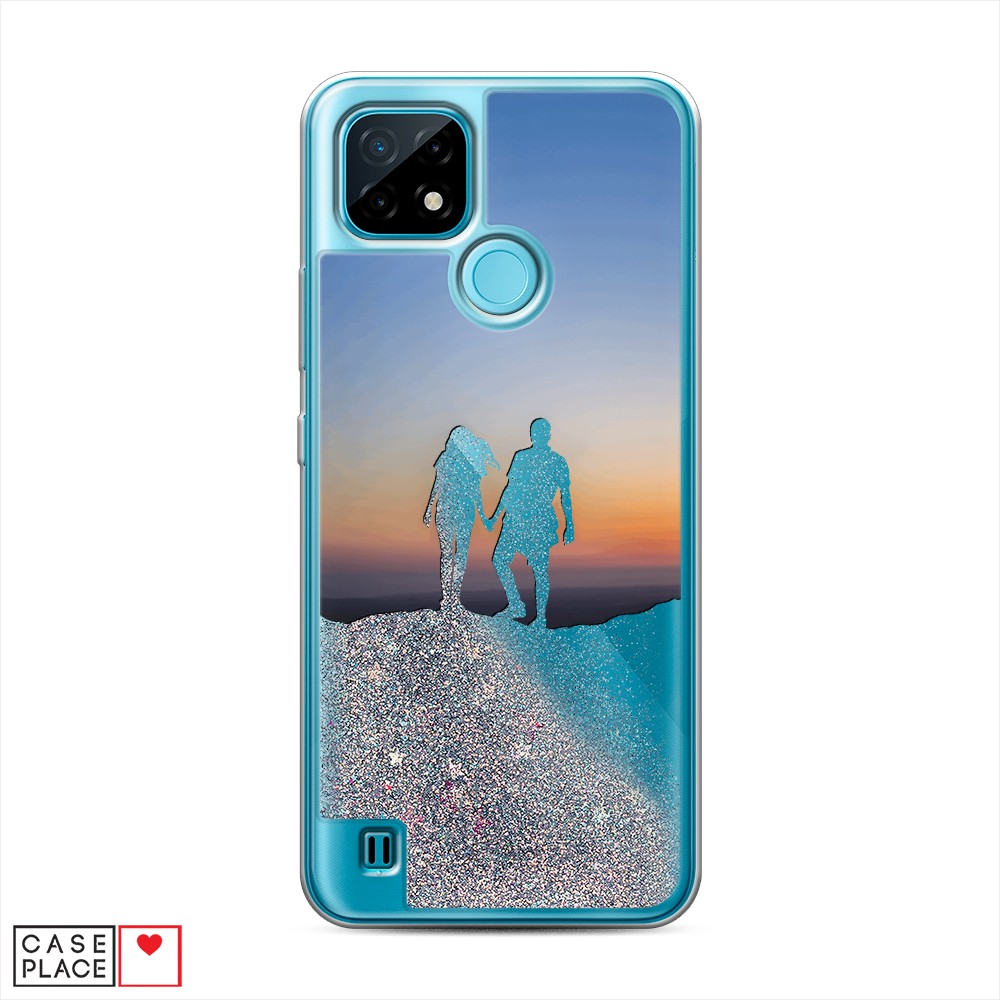 

Чехол Awog на Realme C21 "Пара на краю света", Разноцветный, 254991-1