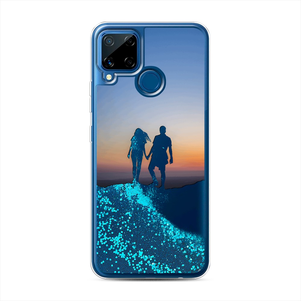

Чехол Awog на Realme C15 "Пара на краю света", Разноцветный, 255093-1