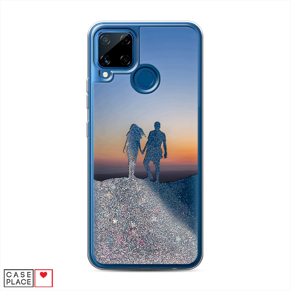 

Чехол Awog на Realme C15 "Пара на краю света", Разноцветный, 255091-1