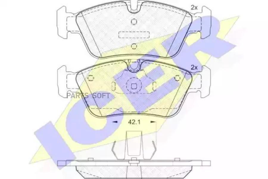 

Колодки дисковые передние bmw e46 1.6i-2.8i/1.8d/2.0d 98>/z3 1.8-2.8 95-03 181295