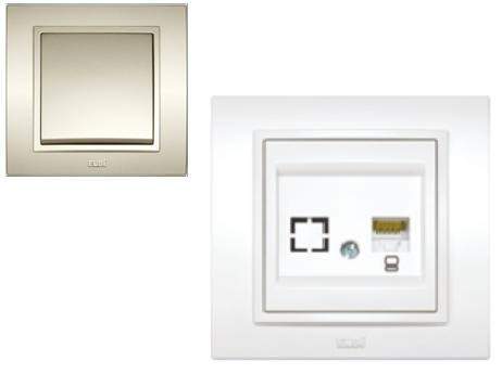 

EL-BI ZENA SILVERLINE роз. компьют. СУ 1 мест. титаниум (RJ45, CAT6) 500-011400-247 (арт.