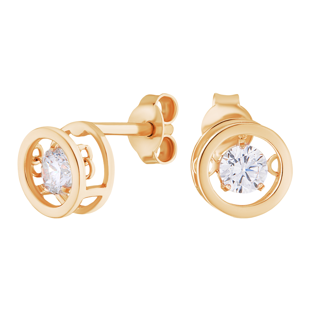 

Серьги-пусеты из серебра с фианитом ЮВЕЛИР КАРАТ 2125416/9п, 2125416/9п