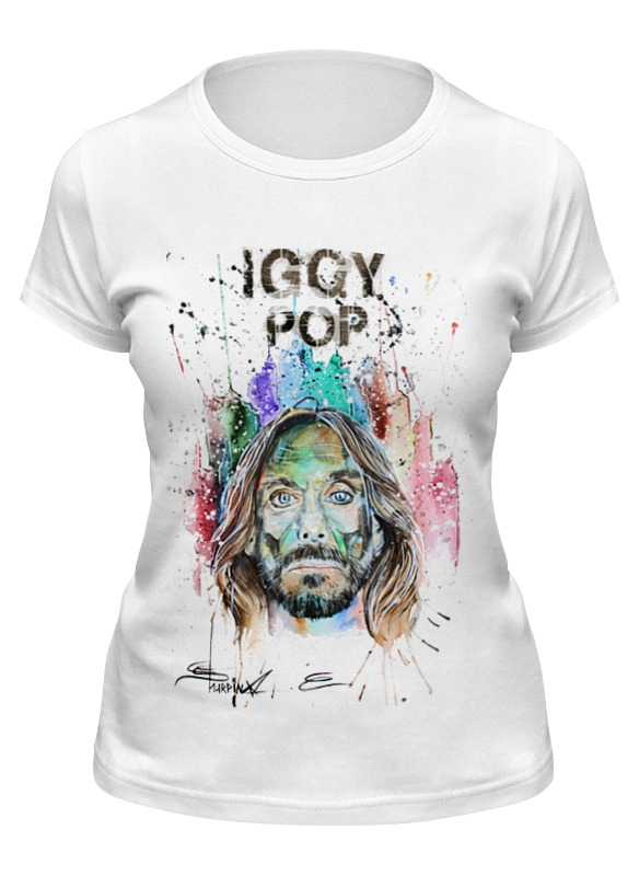 

Футболка женская Printio Iggy pop белая S, Белый, Iggy pop