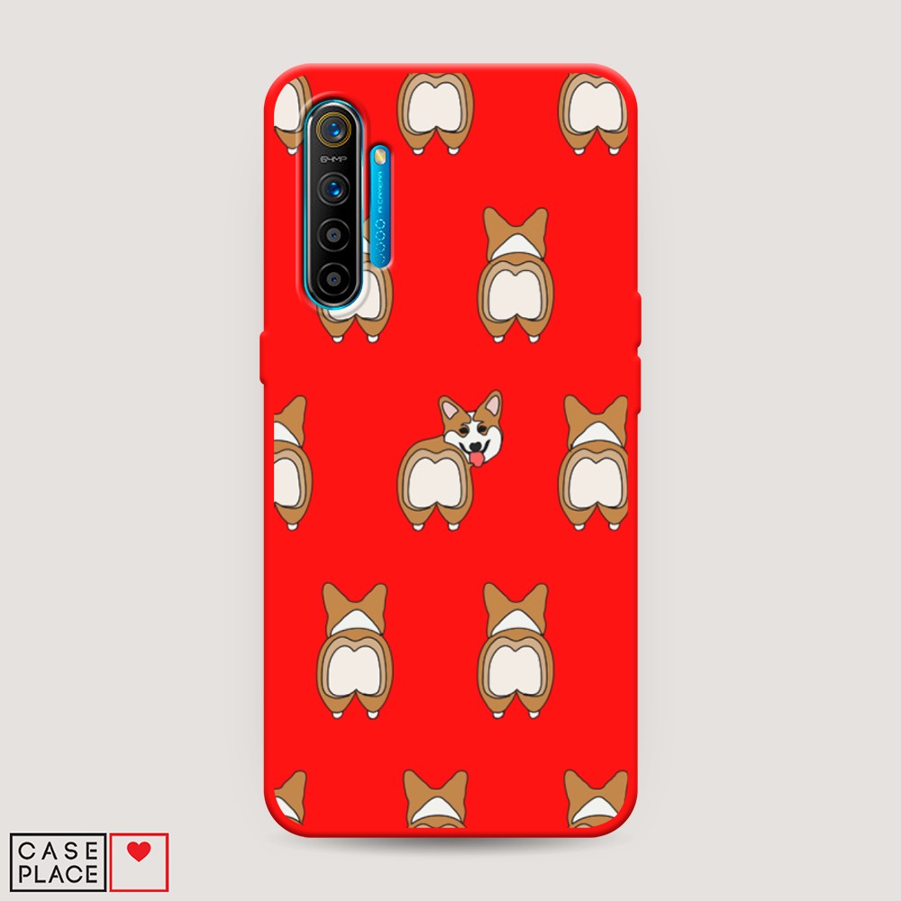 

Чехол Awog на Realme XT "Милый корги фон", Разноцветный, 251453-1