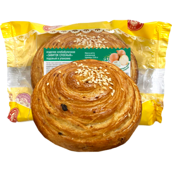 

Слойка Самарский БКК слоеная с луком и кунжутом 60 г