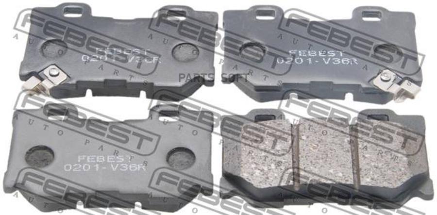 

Тормозные колодки FEBEST задние 0201v36r