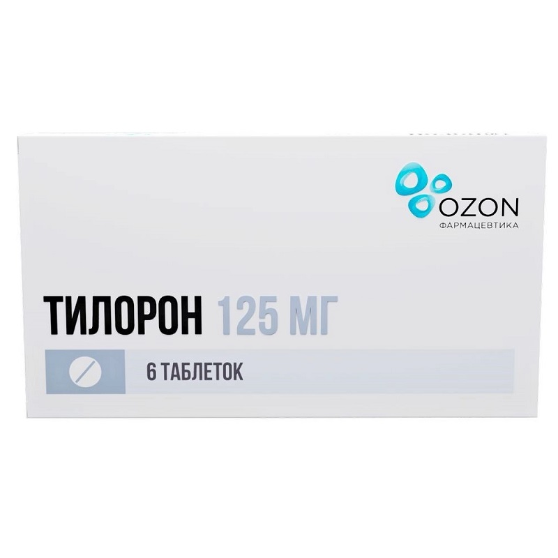 

Тилорон таблетки 125 мг 6 шт.
