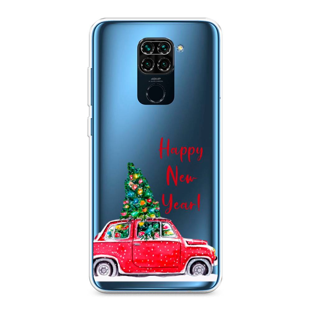 

Чехол на Xiaomi Redmi 10X 4G/Note 9 "Happy New Year", Красный;зеленый, 38250-5