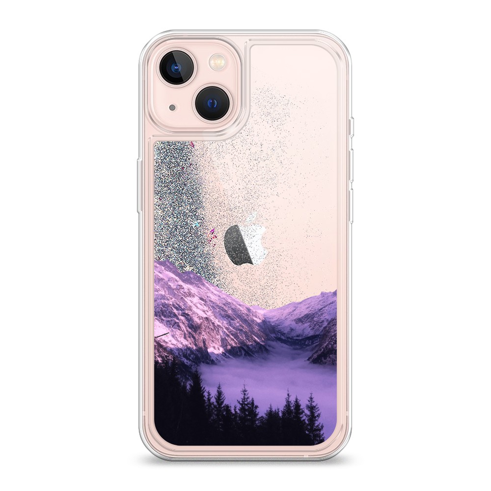 

Жидкий чехол с блестками "Горный туман" на Apple iPhone 13, 14291-1
