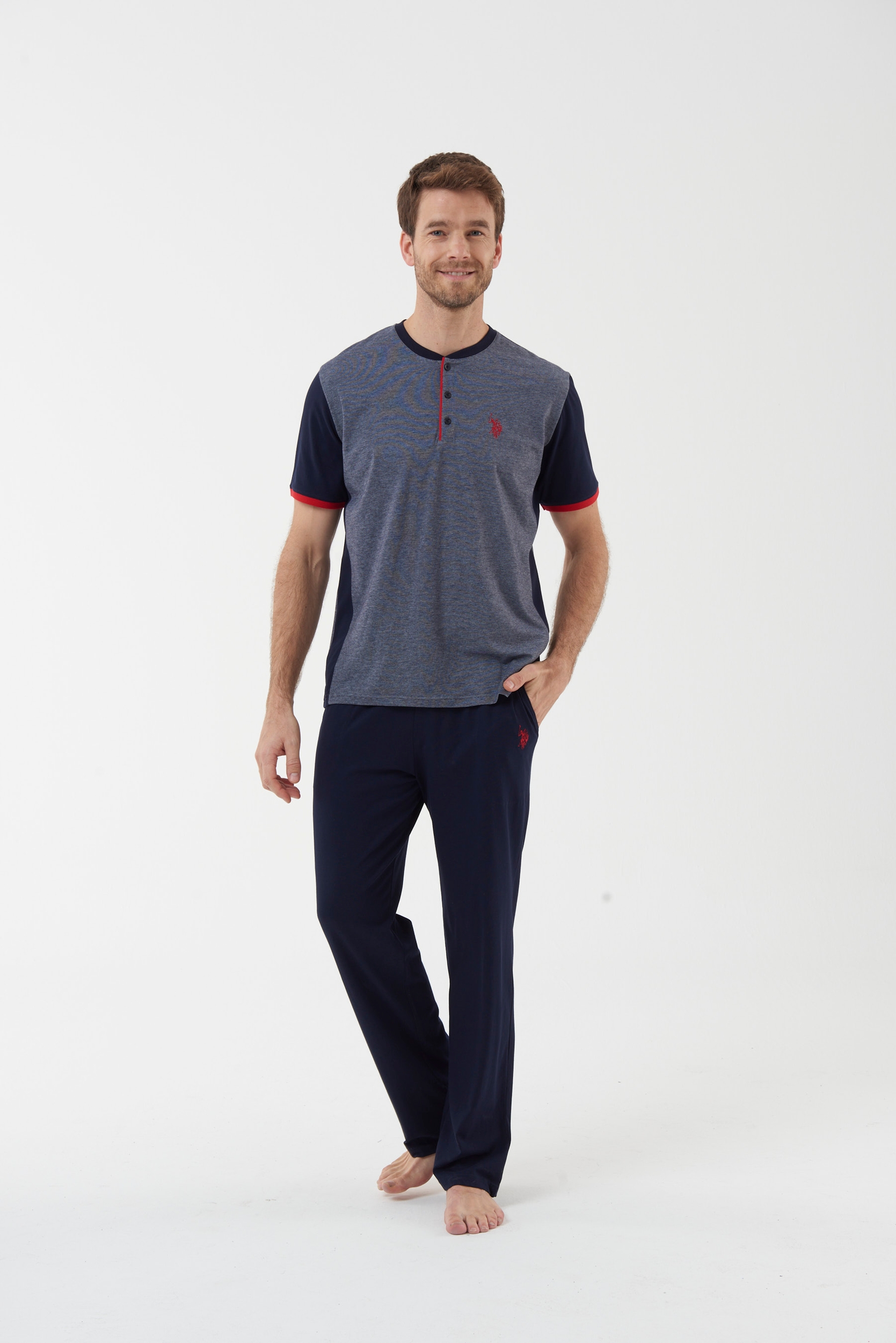 

Домашний комплект мужской U.S. POLO Assn. 18450 синий L