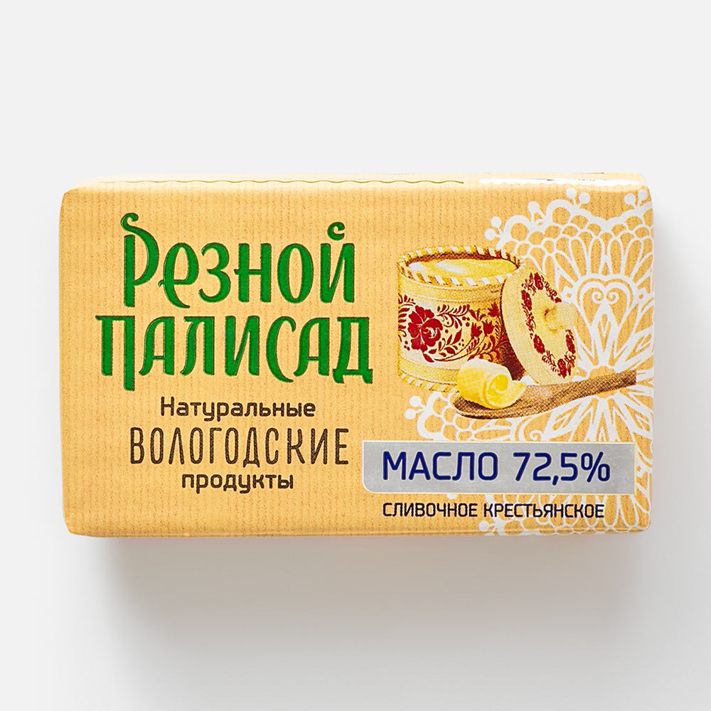 Сливочное масло Резной Палисад Крестьянское 72,5% 160 г