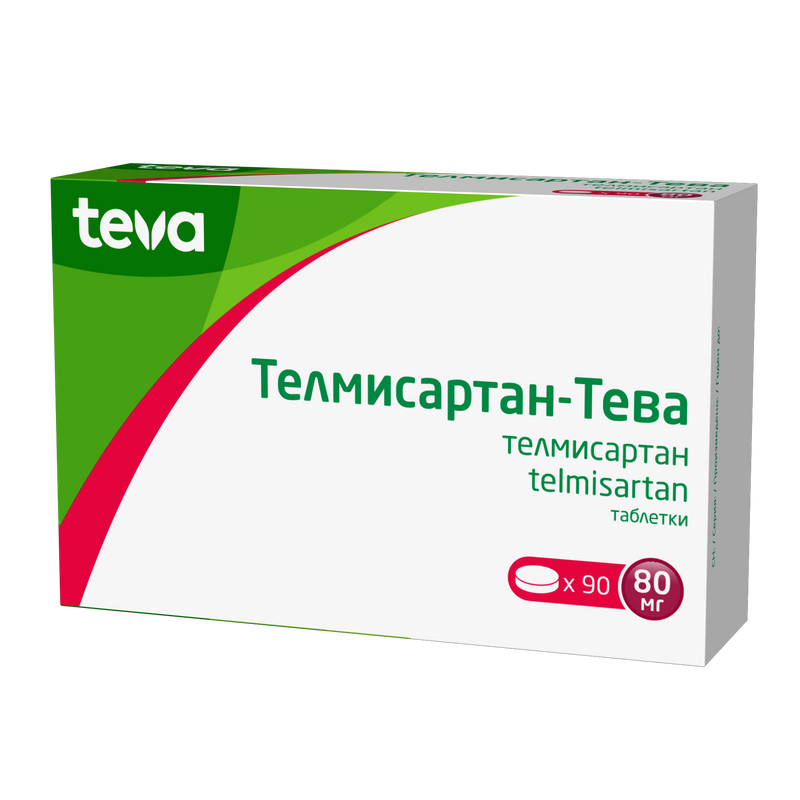 

Телмисартан-Тева таблетки 80 мг 90 шт.