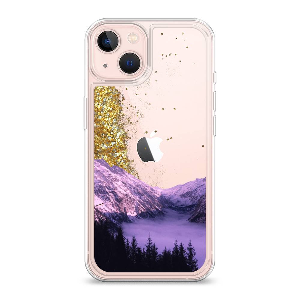 

Жидкий чехол с блестками "Горный туман" на Apple iPhone 13, 14290-1