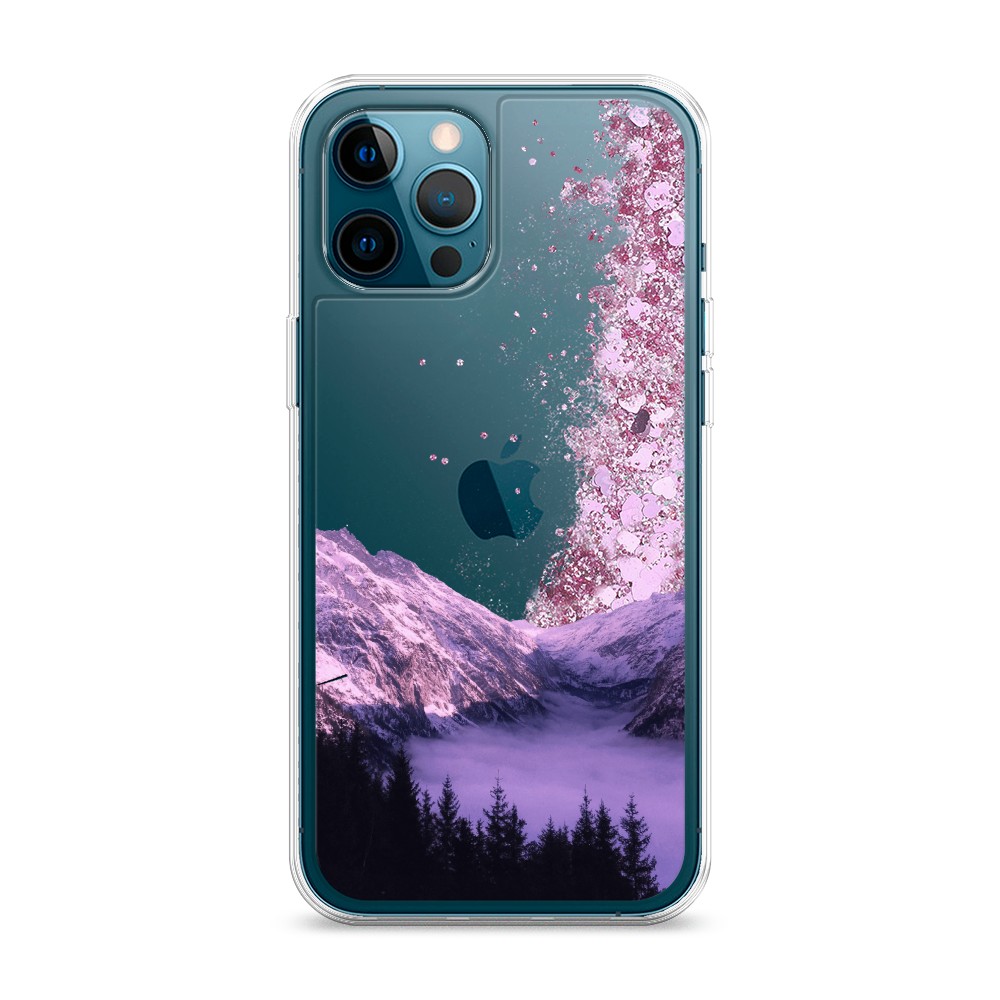 

Жидкий чехол с блестками "Горный туман" на Apple iPhone 12 Pro Max, 12794-1