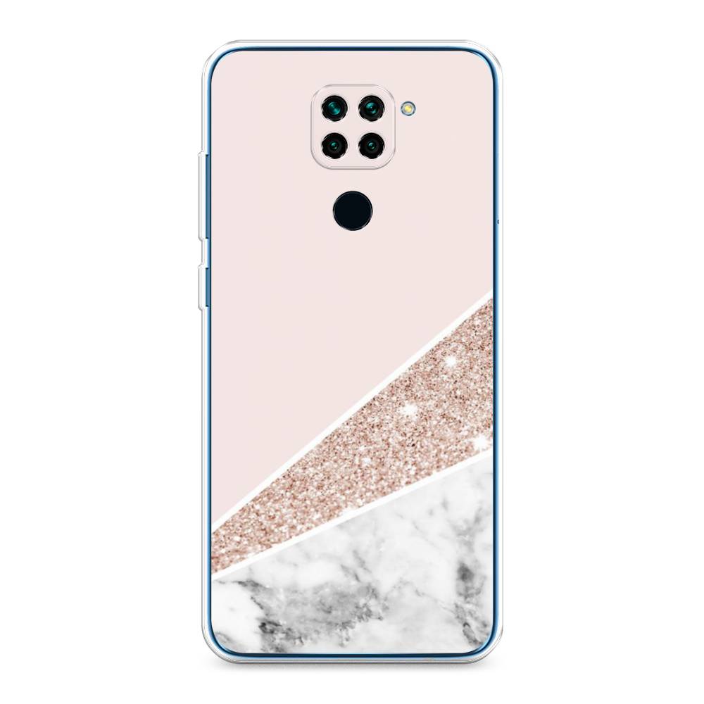 

Чехол на Xiaomi Redmi 10X 4G/Note 9 "Блестящий розовый мрамор", 38250-3