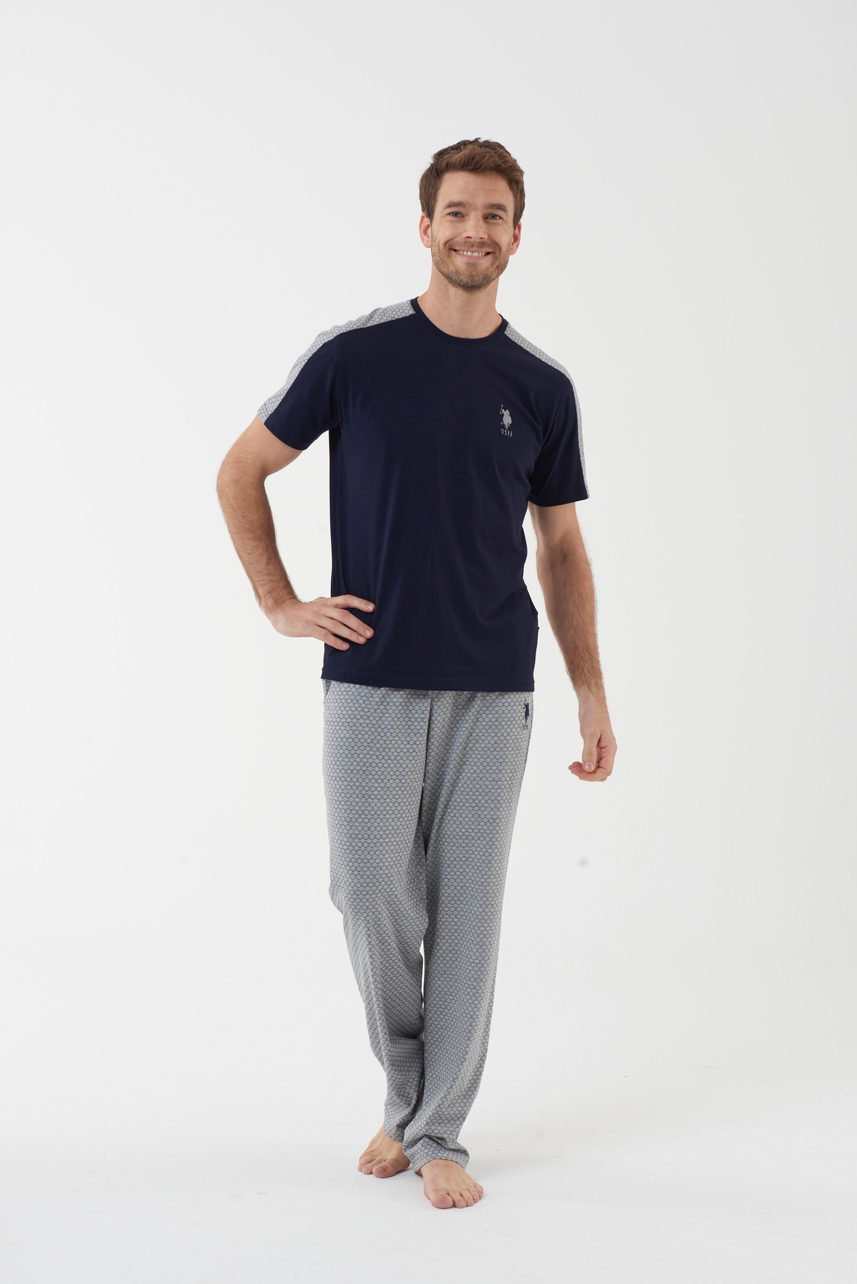 

Домашний комплект мужской U.S. POLO Assn. 18443 синий XXL, 18443