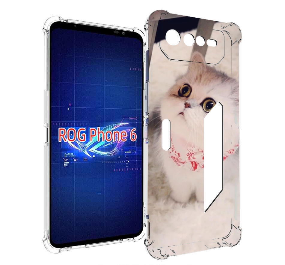 

Чехол MyPads Котеночек женский для Asus ROG Phone 6, Прозрачный, Tocco