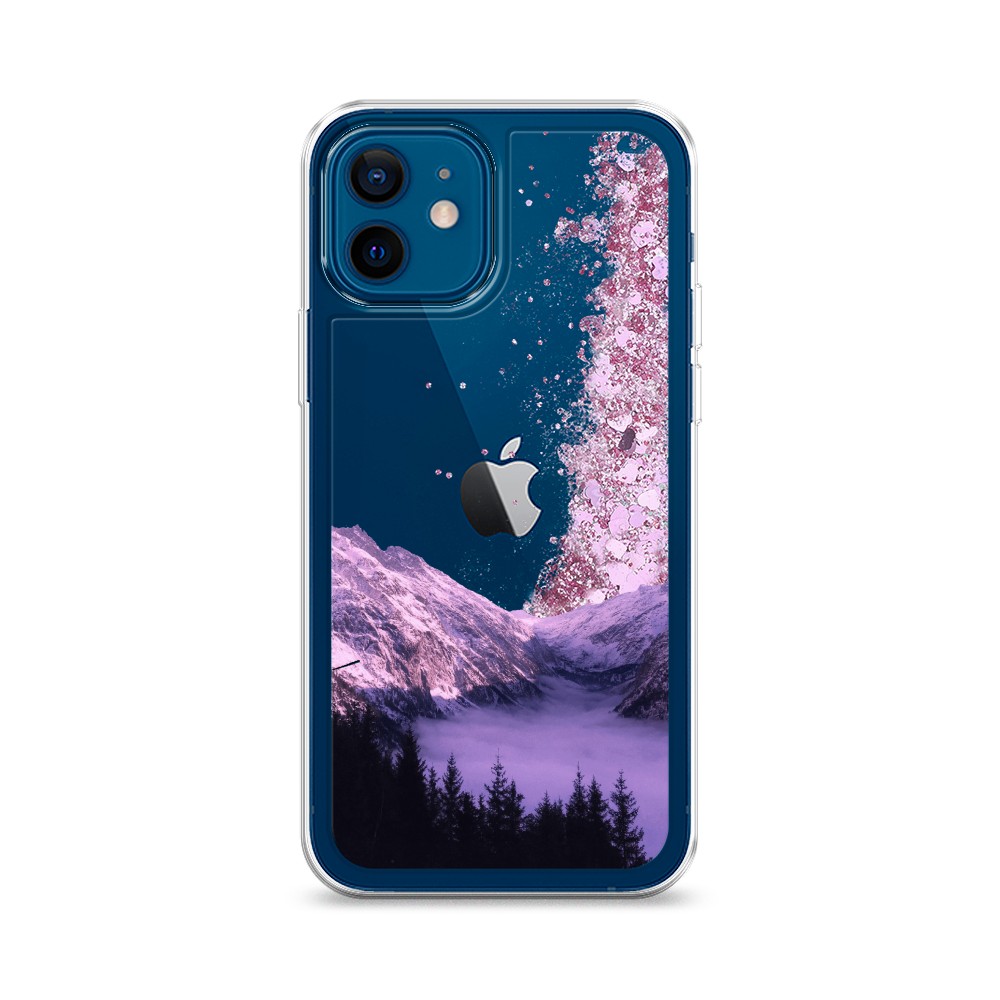 

Жидкий чехол с блестками "Горный туман" на Apple iPhone 12, 12594-1