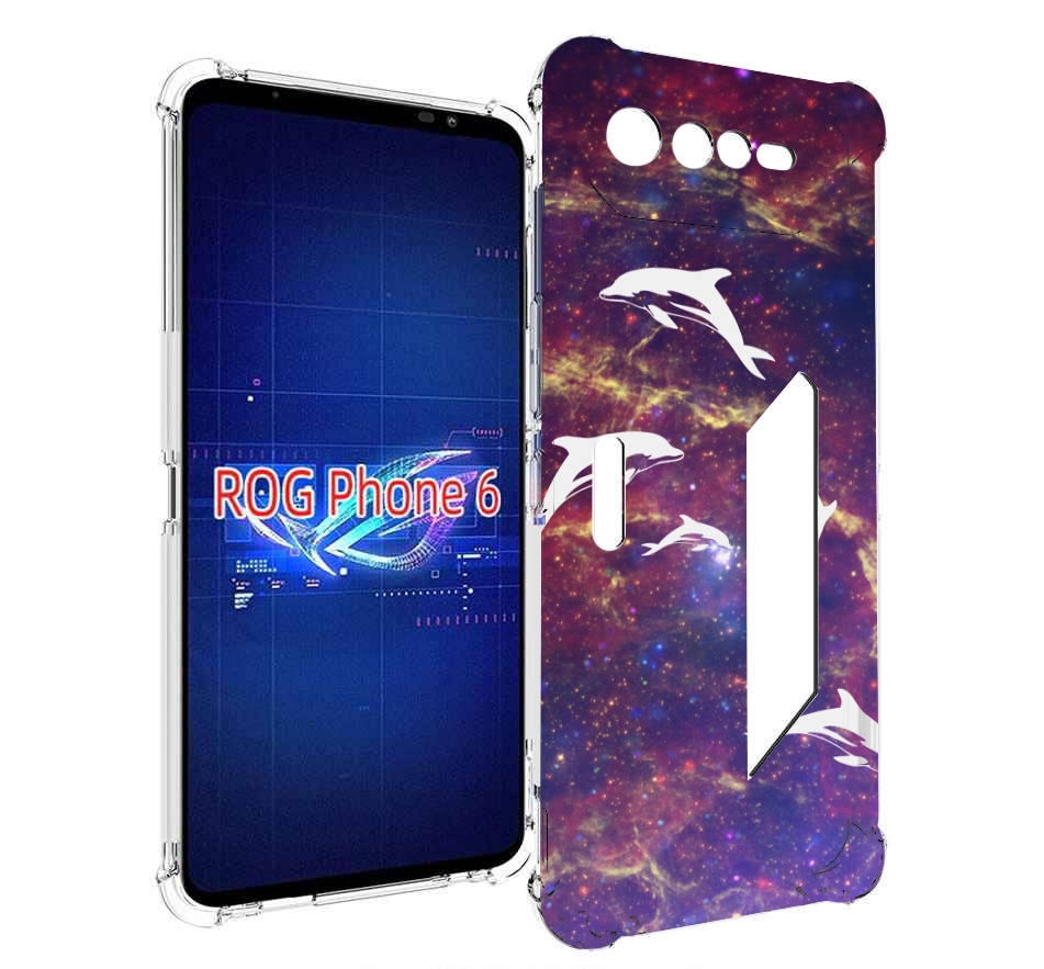 

Чехол MyPads Космические-дельфины для Asus ROG Phone 6, Прозрачный, Tocco