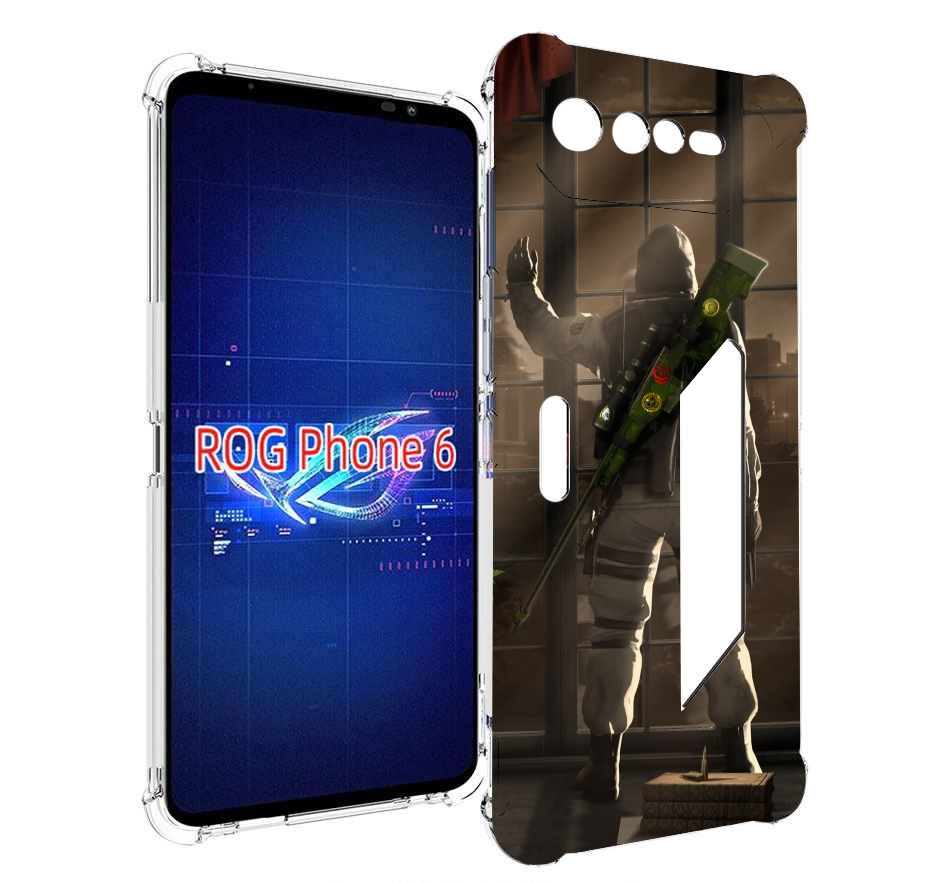 

Чехол MyPads Контр-Страйк-в-дыму для Asus ROG Phone 6, Прозрачный, Tocco