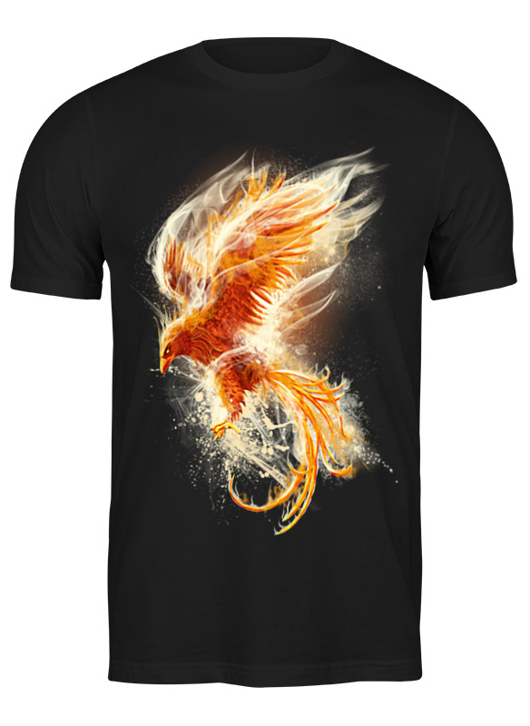 

Футболка мужская Printio Феникс черная 2XL, Черный, Феникс