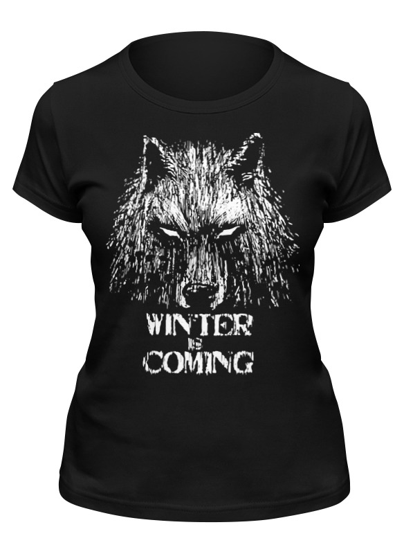 

Футболка женская Printio Winter is coming черная 2XL, Winter is coming
