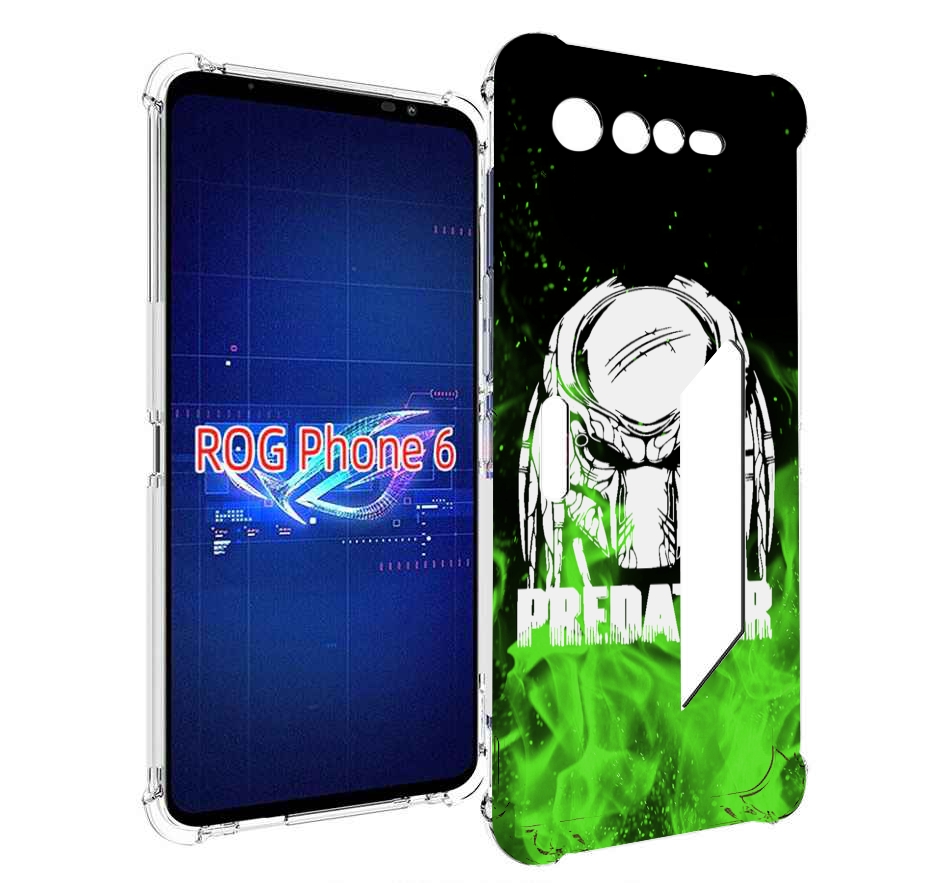 

Чехол MyPads Знак-хищника для Asus ROG Phone 6, Прозрачный, Tocco