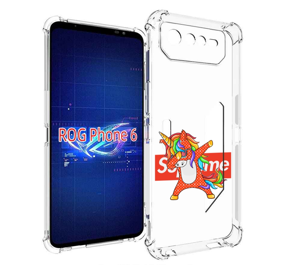 

Чехол MyPads Единорог-суприм для Asus ROG Phone 6, Прозрачный, Tocco