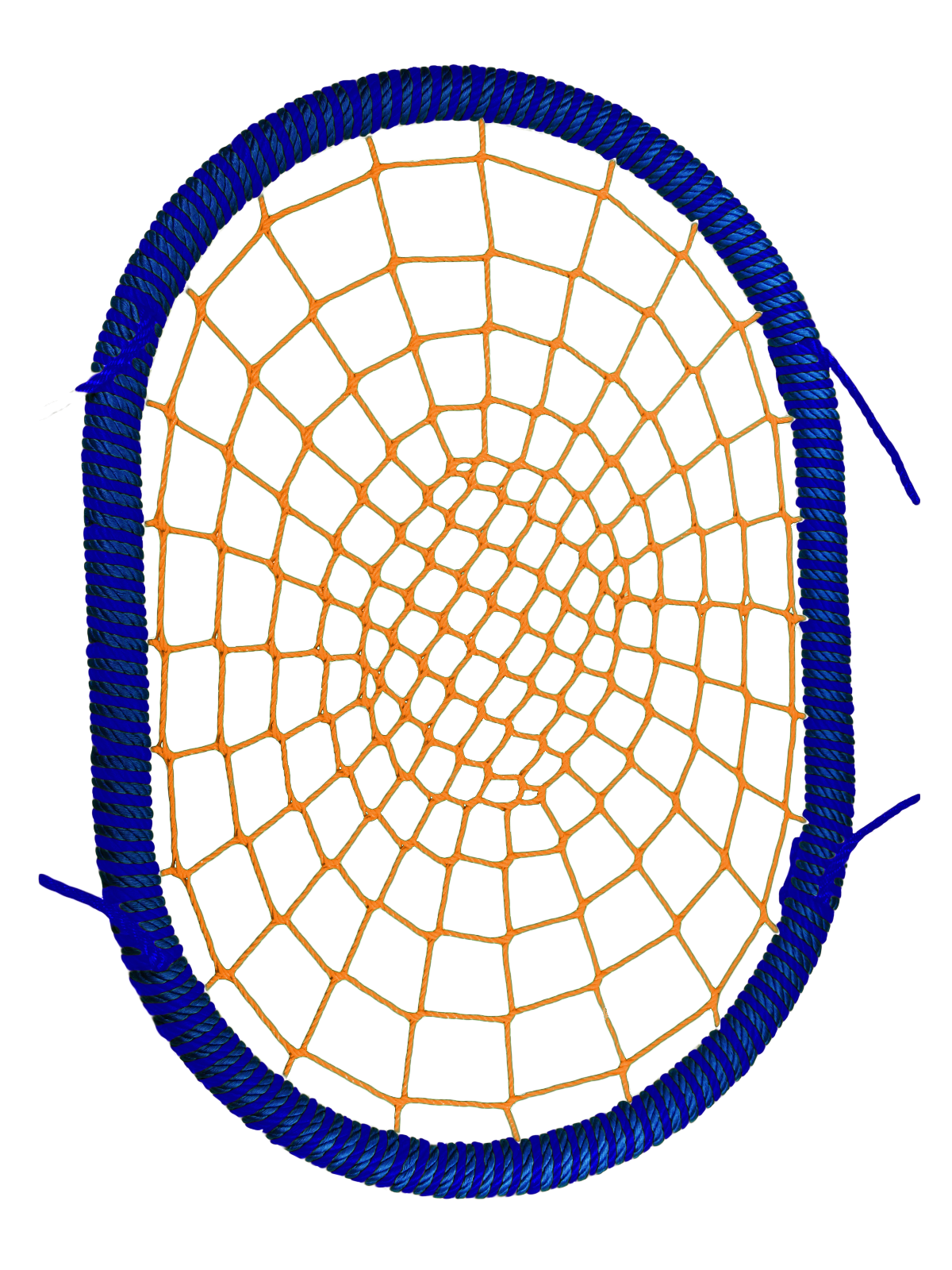 фото Овальные подвесные качели гнездо размер 120x160 см толщина обода 72 мм канат обода 16 мм jinn