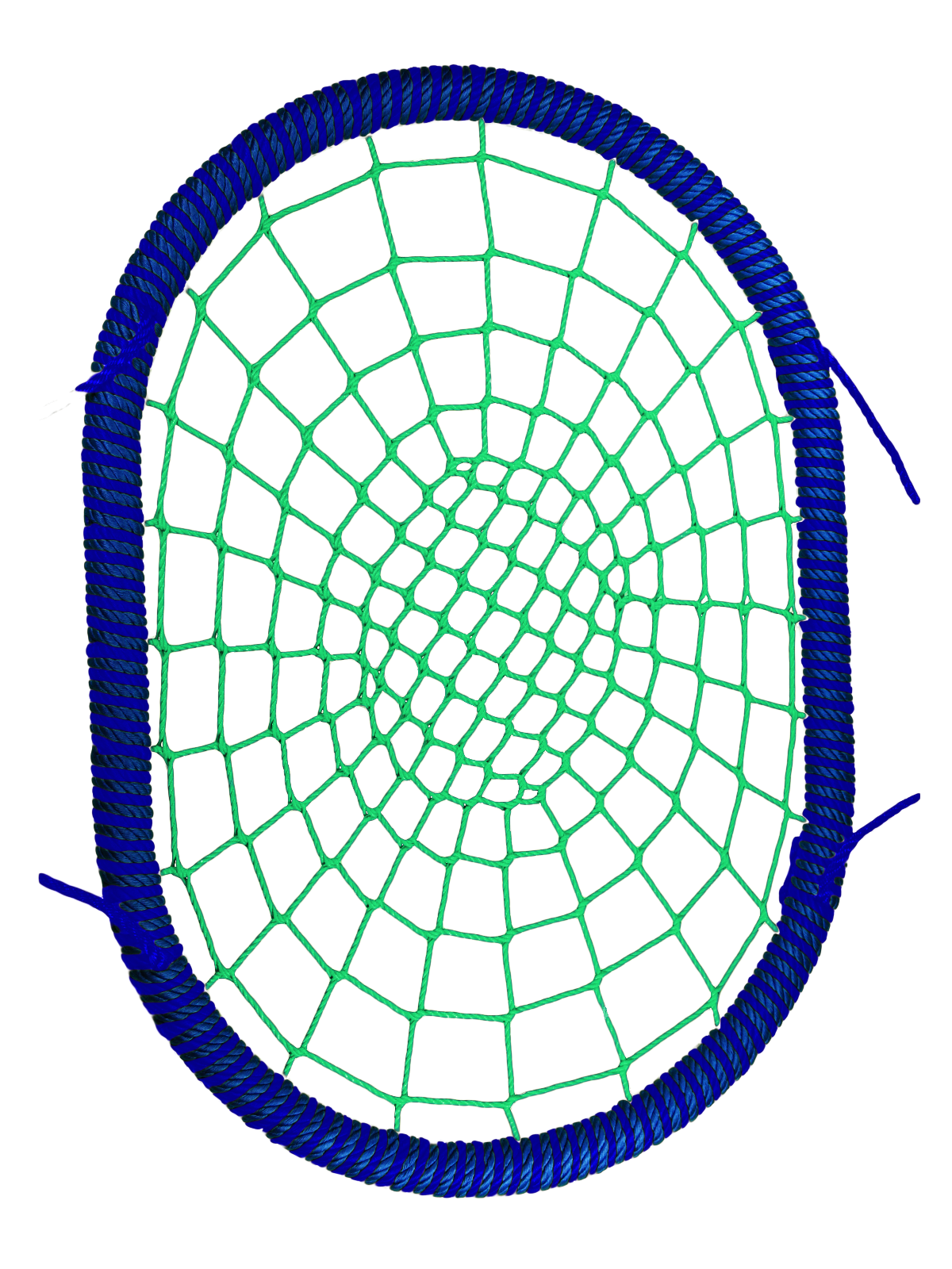 фото Овальные подвесные качели гнездо размер 120x140 см толщина обода 72 мм канат обода 16 мм jinn