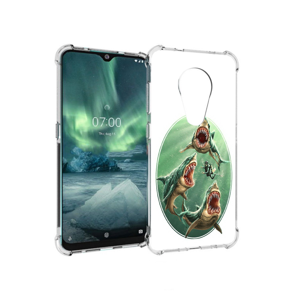 

Чехол MyPads Tocco для Nokia 7.2 синяя бездна (PT139171.105.600), Прозрачный, Tocco