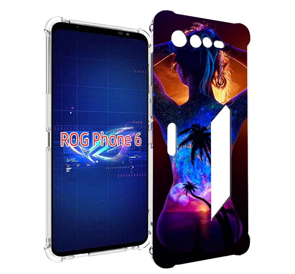 

Чехол MyPads Девушка-и-пальмы женский для Asus ROG Phone 6, Прозрачный, Tocco