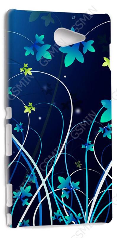 

Чехол NoBrand для Sony Xperia M2 Дизайн 176, Белый