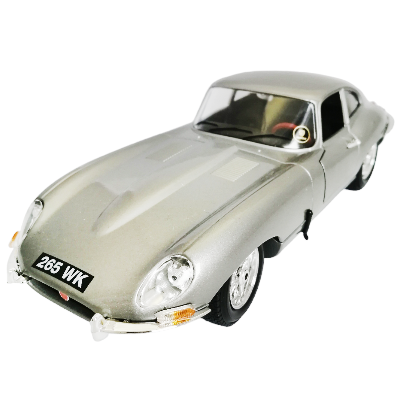 

Коллекционная модель автомобиля Bburago Jaguar E Coupe 1961, масштаб 1:18, 18-12044, Красный;серебристый