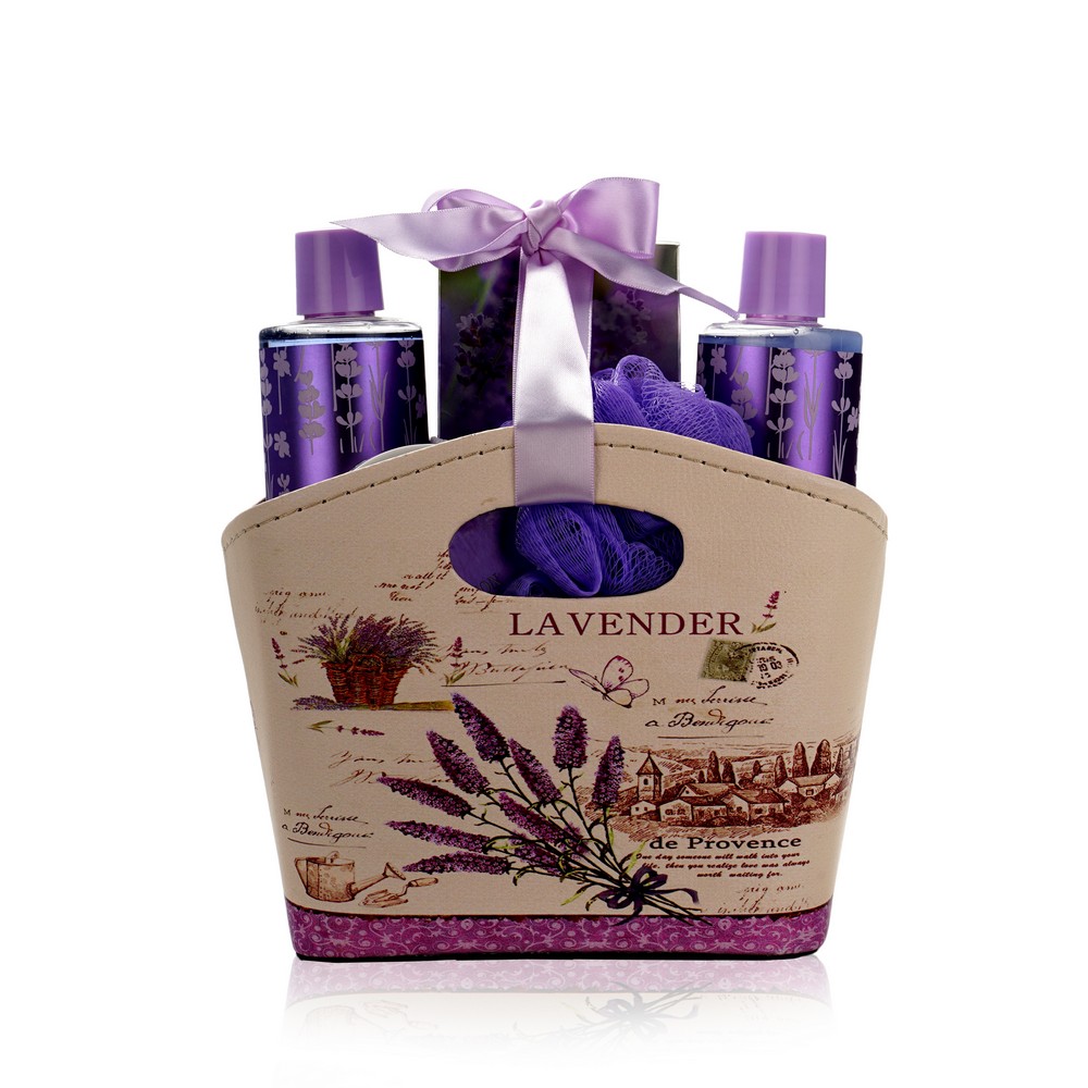 

Набор Lavender: гель для душа 200мл, пена для ванн 200мл, лосьон для тела 50мл, соль