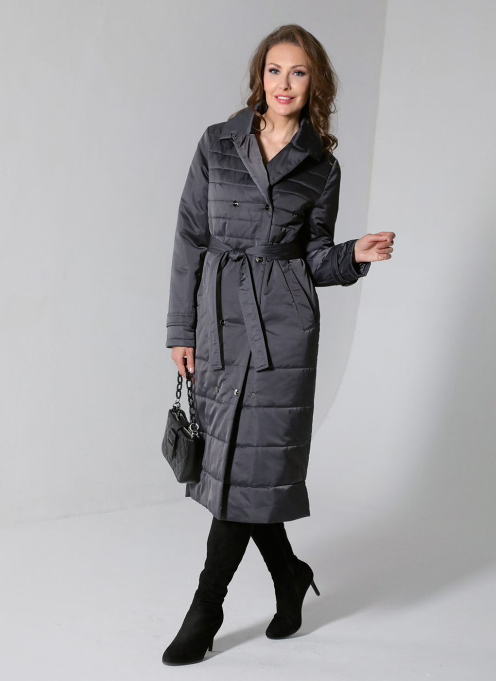 

Пальто женское Каляев 63476 серое 52 RU, 63476