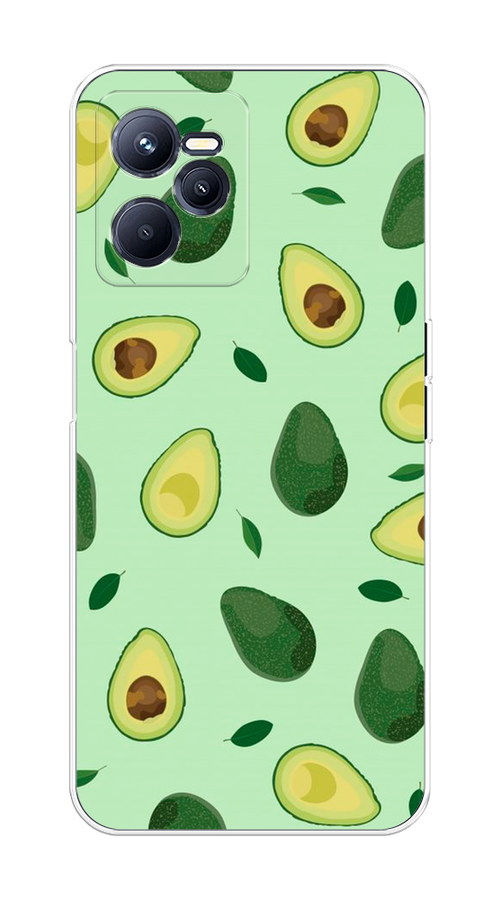 

Чехол на Realme C35 "Blue avocado", Коричневый;зеленый, 259250-1