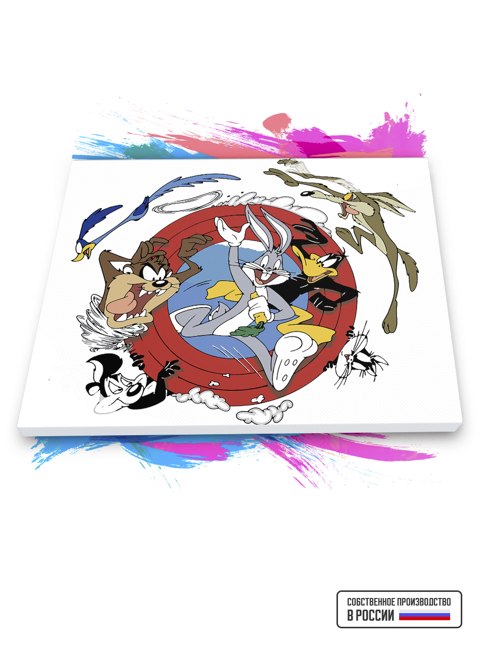 

Картина по номерам Красиво Красим на холсте Looney Tunes 100 х 120 см, 78727
