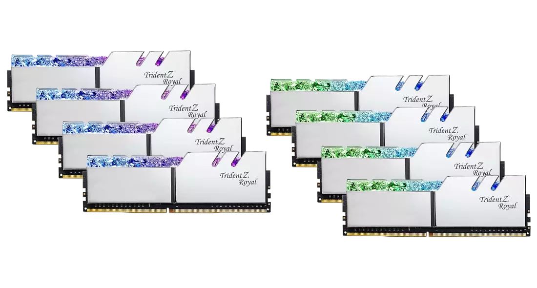 

Оперативная память G.Skill Trident Z Royal (F4-3600C18Q2-256GTRS) DDR4 8x32Gb 3600MHz, Trident Z Royal
