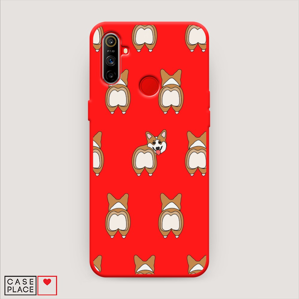 

Чехол Awog на Realme C3 "Милый корги фон", Разноцветный, 253053-1