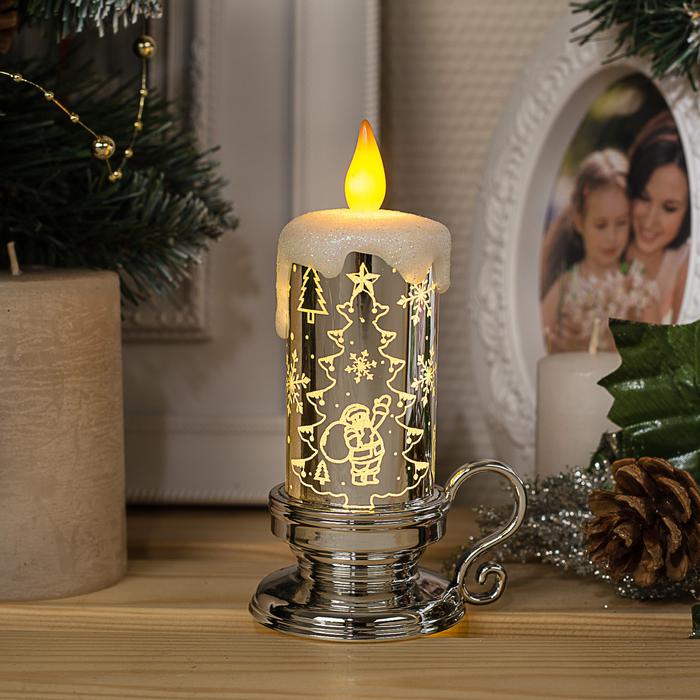 

Световая фигура Luazon lighting Свеча елочка 4357311 белый теплый, Свеча елочка
