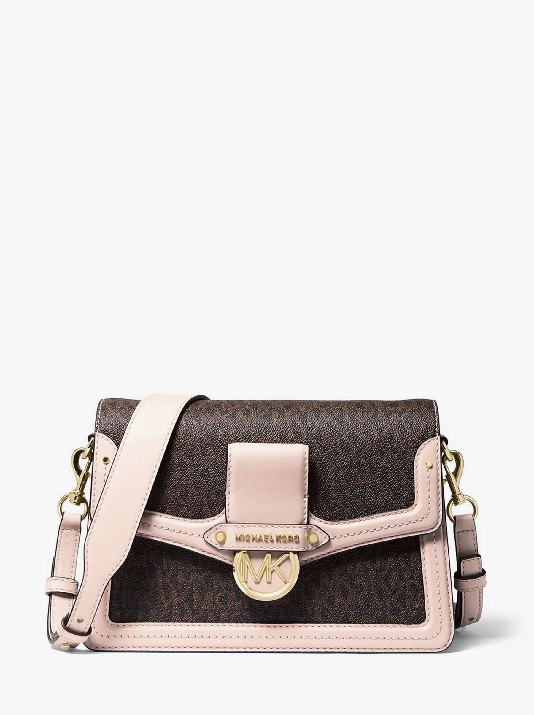 

Сумка женская Michael Kors B00622 коричневая;розовая 18x25x8, Коричневый;розовый, B00622