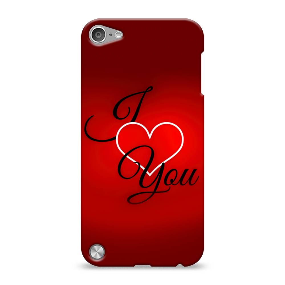 

Пластиковый чехол "I love you 3" на Apple iPod Touch, 11120-5